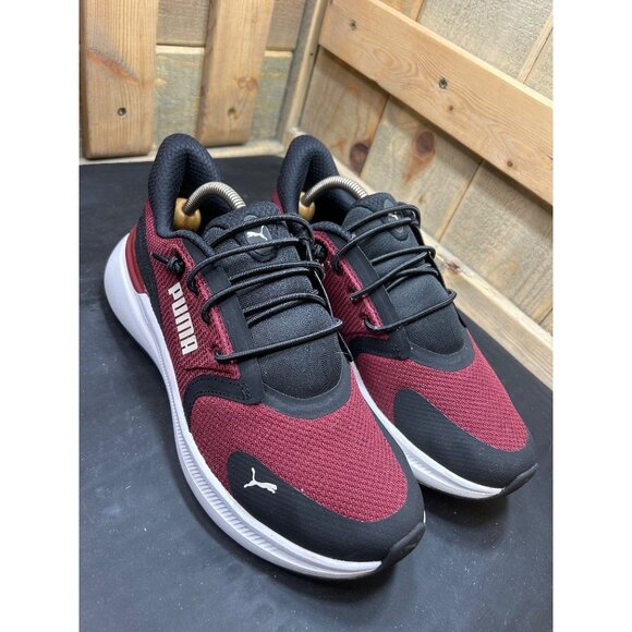 Puma Mens Softride Exo Shift Sneakers 8.5 Team Regal Red-PUMA Black-Alpine Snow - Picture 2 of 8